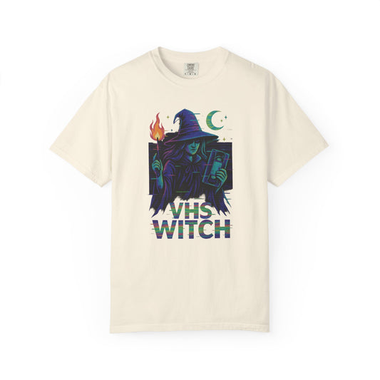 90s Glitch VHS Witch T-Shirt