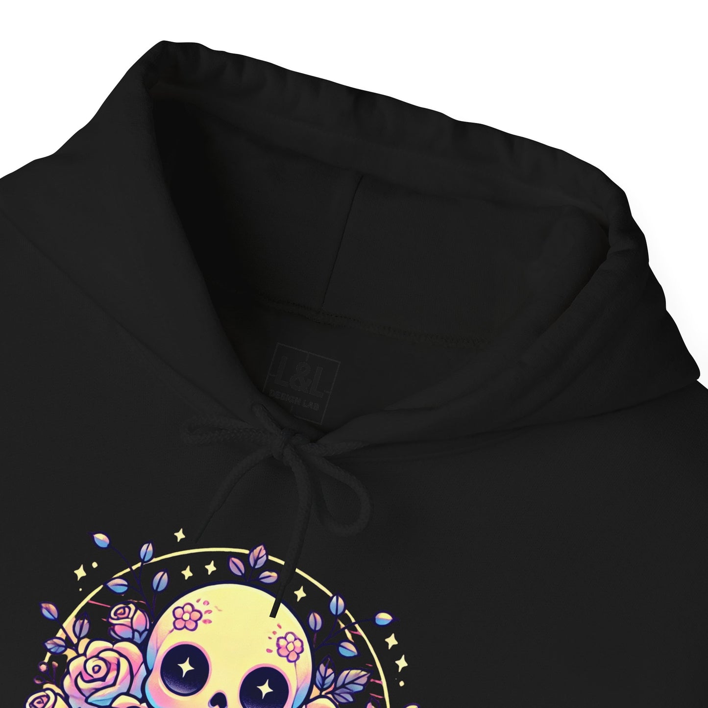 Kawaii Skull and Roses - Pastel Goth Hoodie