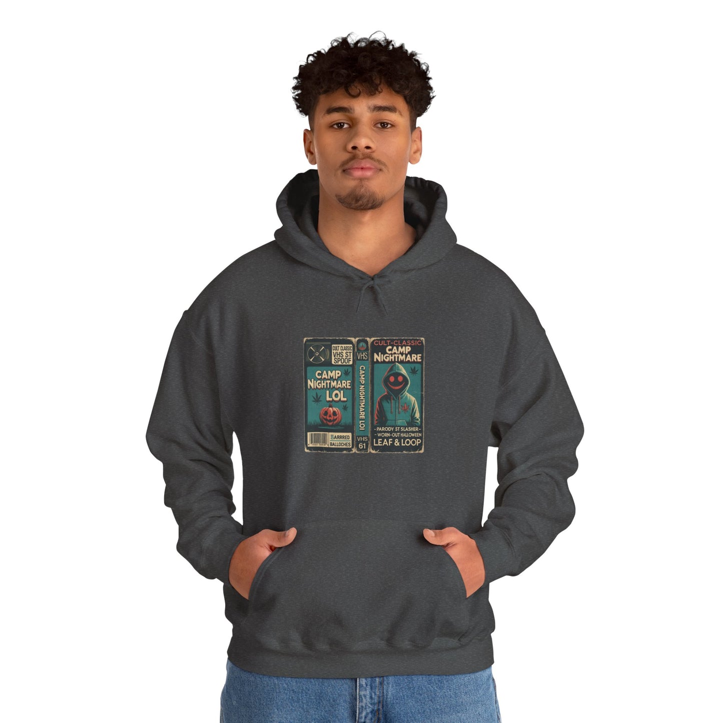 Retro 80s Cult Slasher Camp Nightmare VHS Horror Hoodie