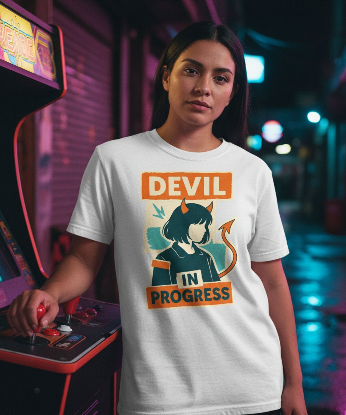 Devil in Progress Kawaii Style T-Shirt