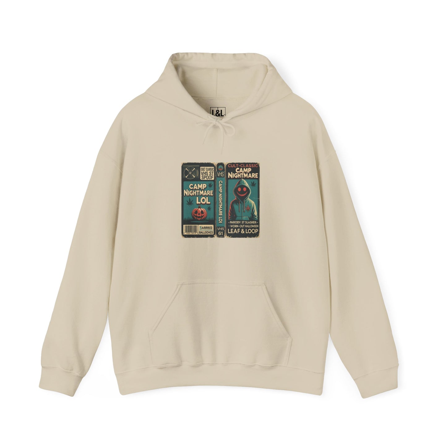 Retro 80s Cult Slasher Camp Nightmare VHS Horror Hoodie