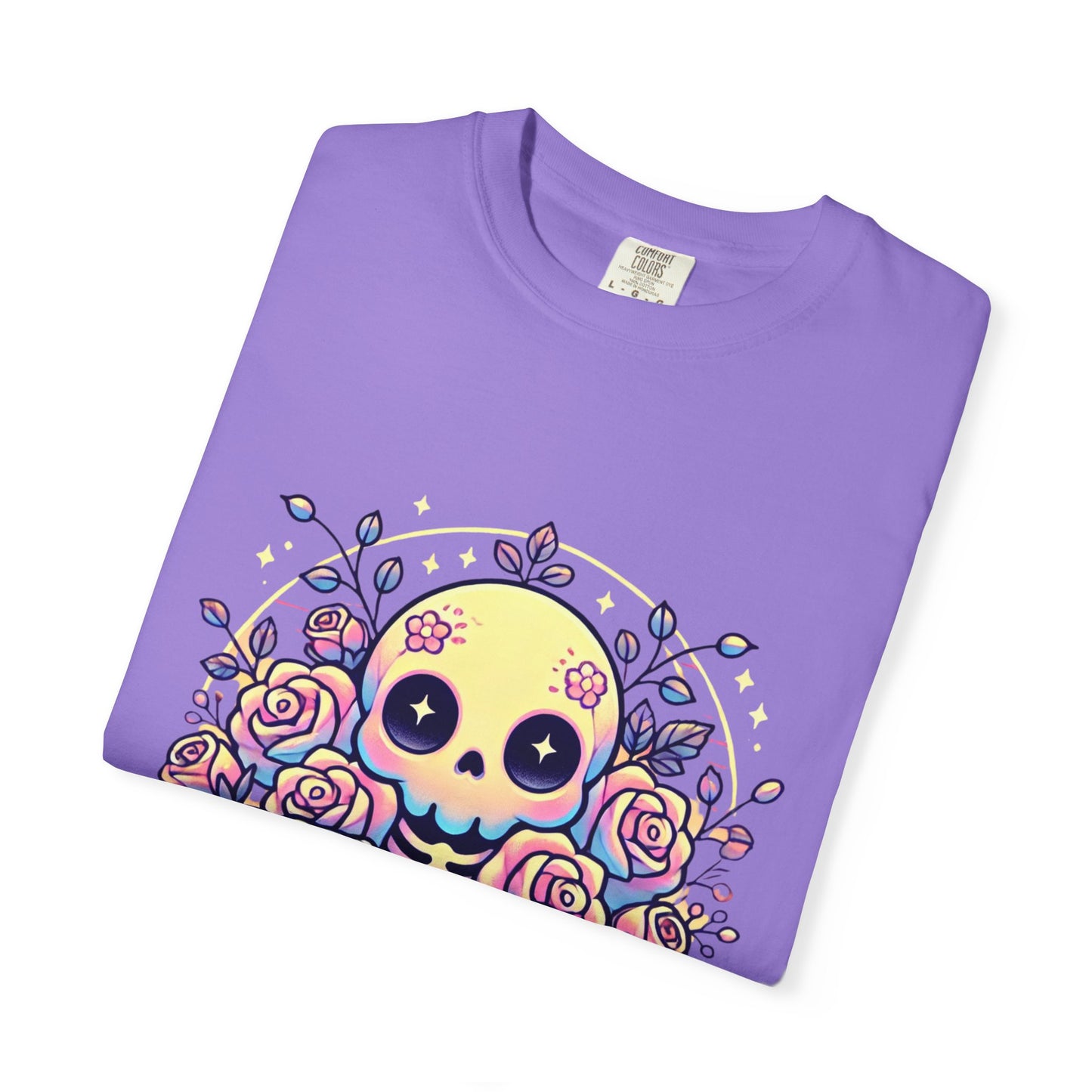 Kawaii Pastel Skull & Roses T-Shirt