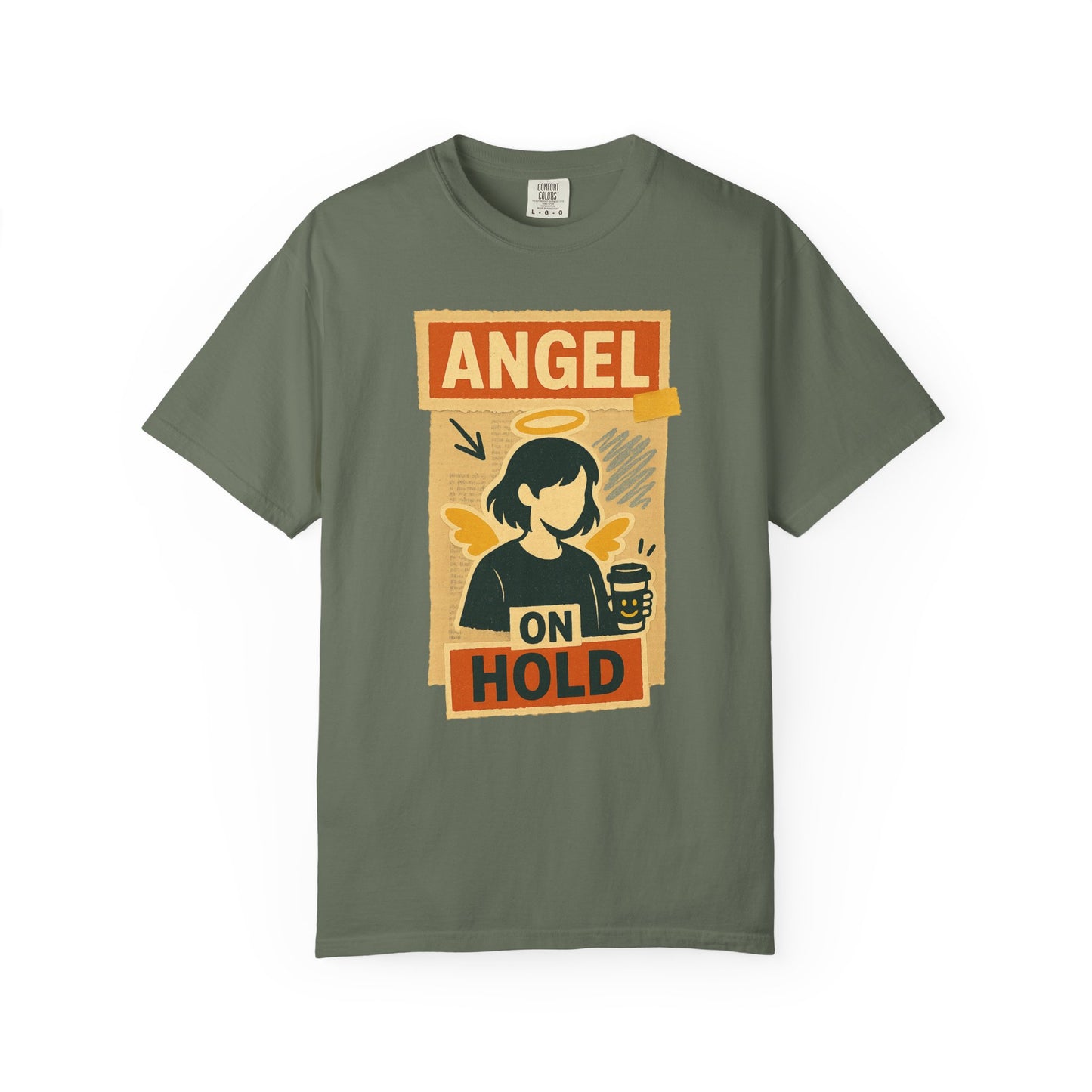 Angel on Hold Kawaii Style T-Shirt