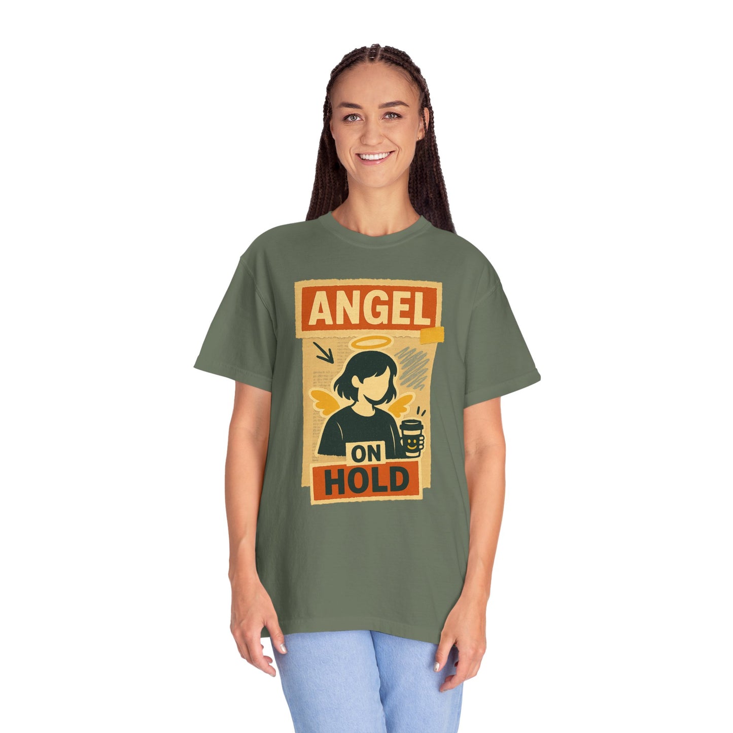 Angel on Hold Kawaii Style T-Shirt