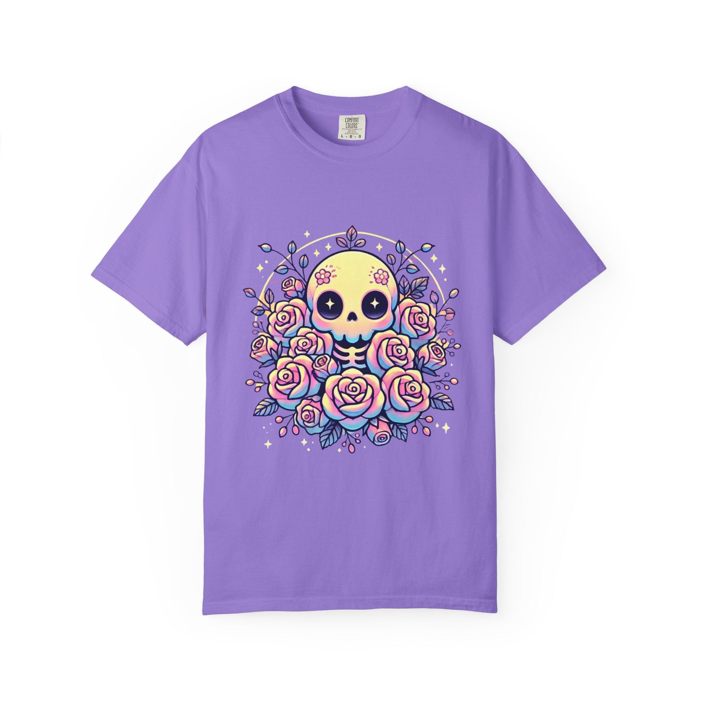 Kawaii Pastel Skull & Roses T-Shirt
