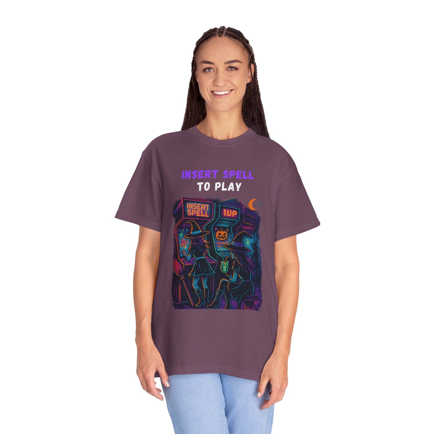Insert Spell to Play Arcade Witch T-Shirt