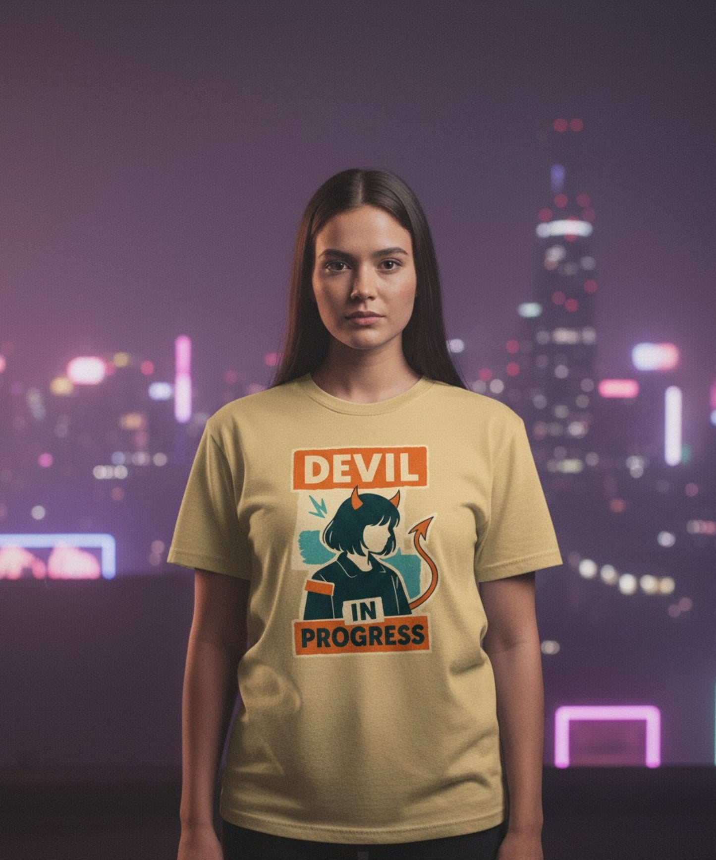 Devil in Progress Kawaii Style T-Shirt