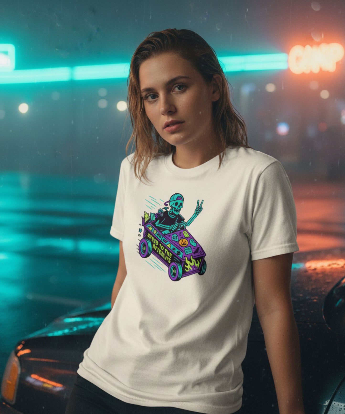 Retro Spook: Speed to the Afterlife T-Shirt