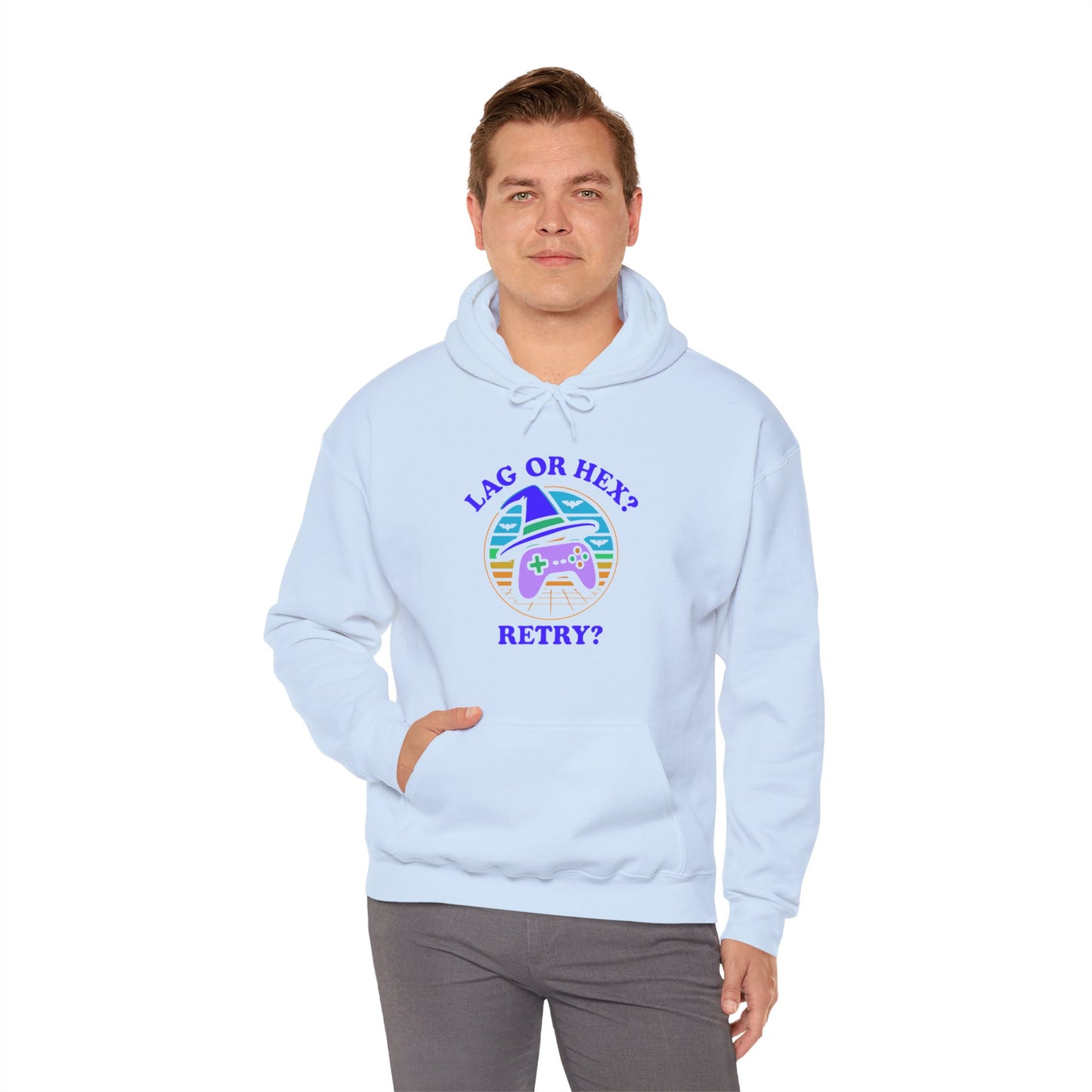Retro Gamer Lag or Hex? Retry Hoodie