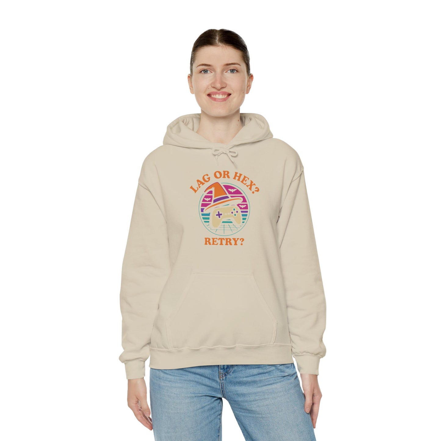 Retro Gamer Lag or Hex? Retry Hoodie