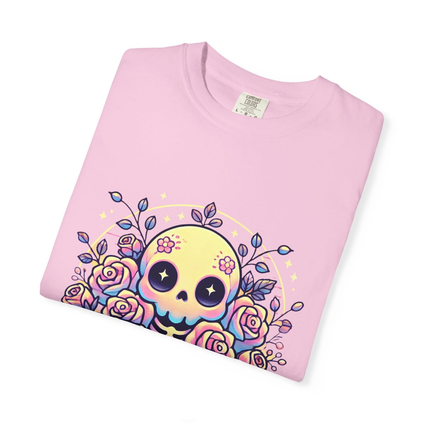 Kawaii Pastel Skull & Roses T-Shirt