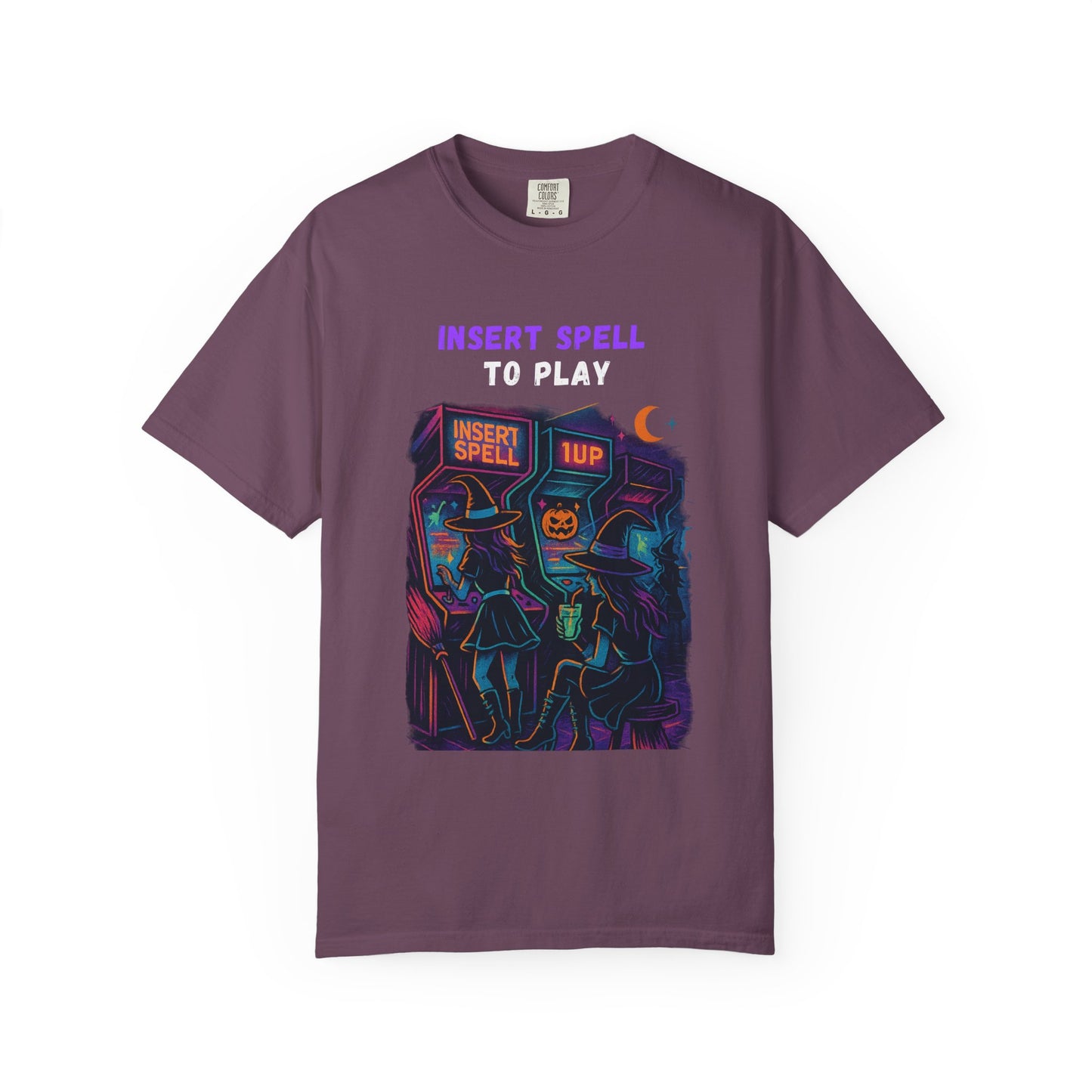 Insert Spell to Play Arcade Witch T-Shirt