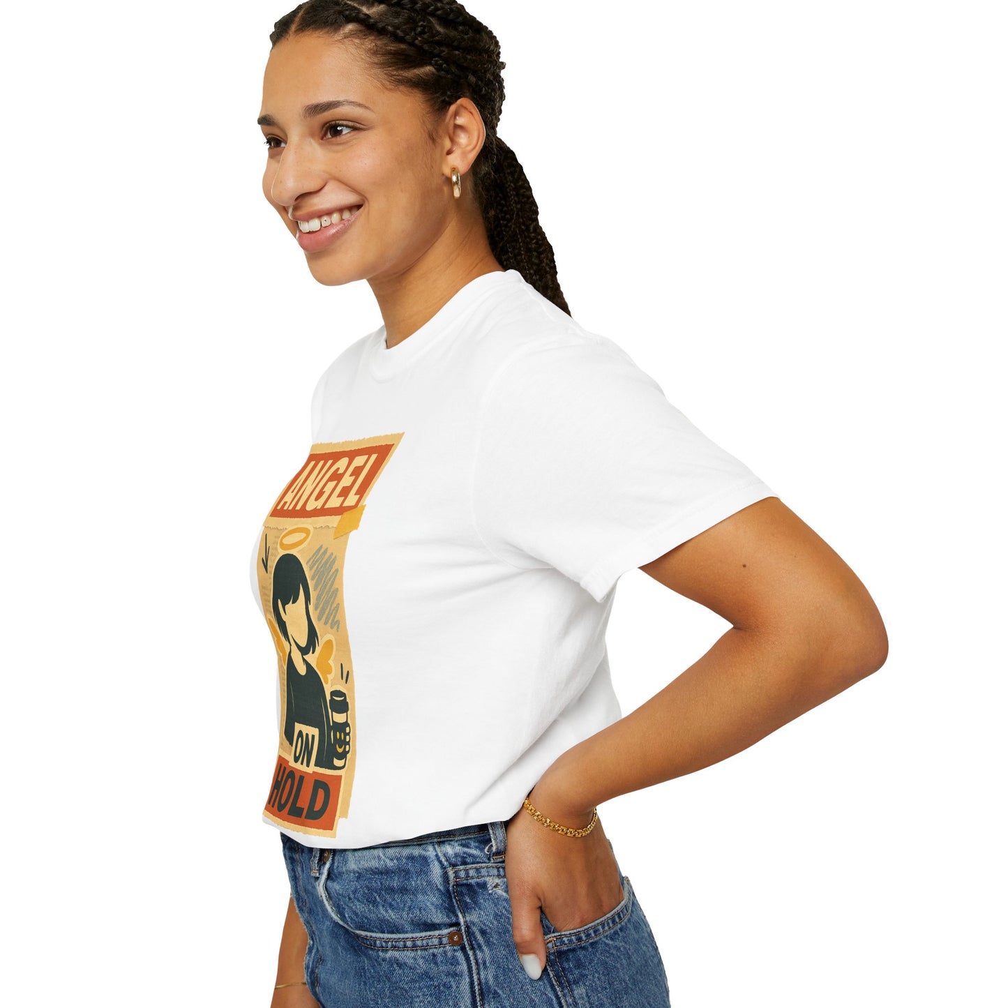 Angel on Hold Kawaii Style T-Shirt