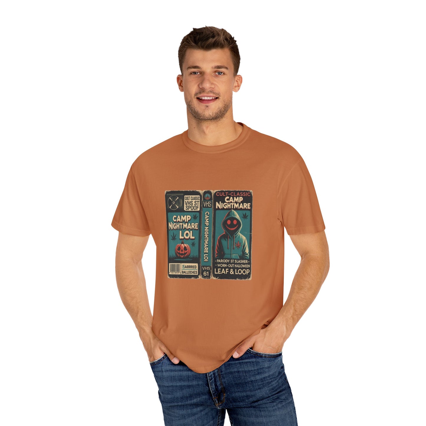 Retro 80s Cult Slasher Camp Nightmare VHS Horror T-Shirt