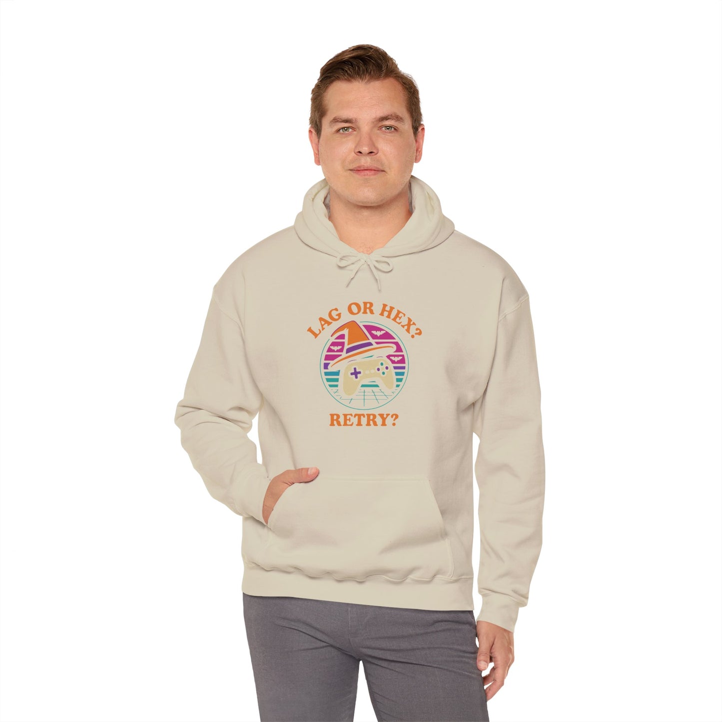 Retro Gamer Lag or Hex? Retry Hoodie