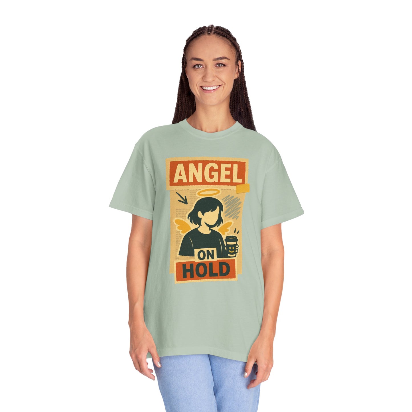Angel on Hold Kawaii Style T-Shirt