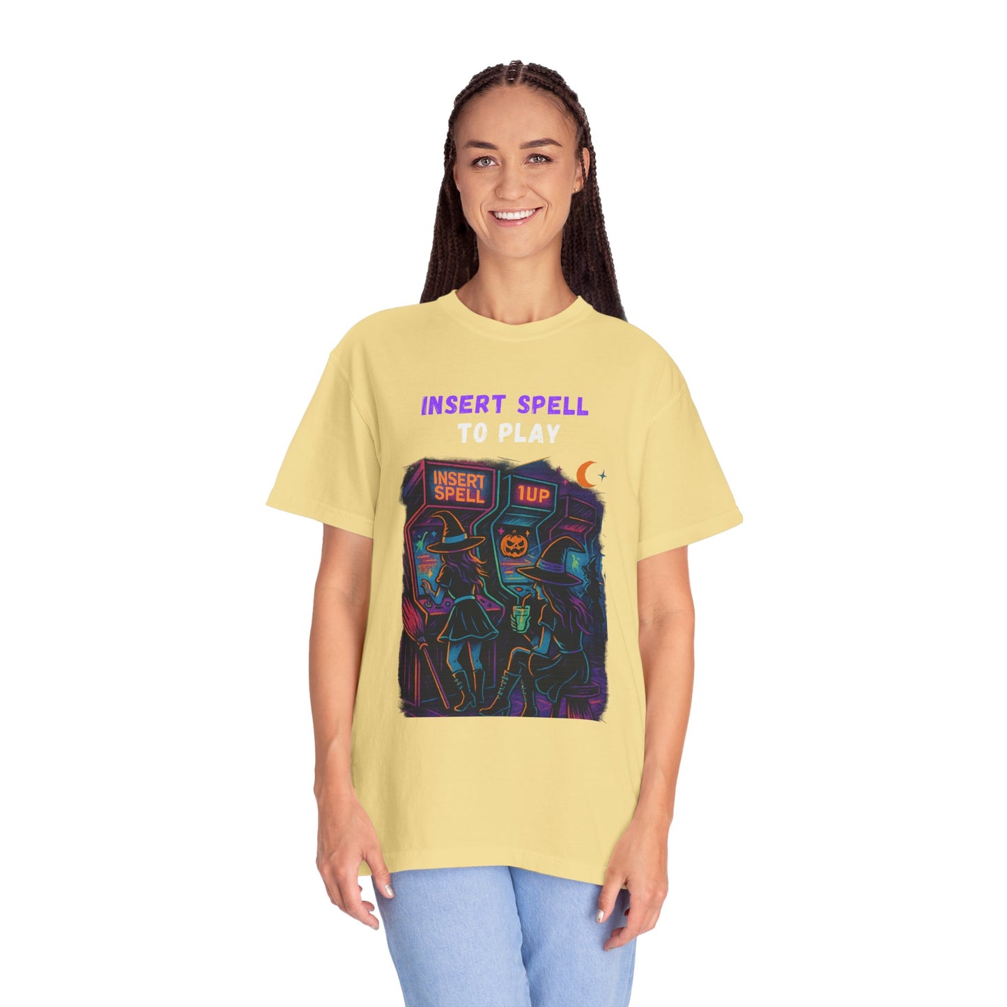 Insert Spell to Play Arcade Witch T-Shirt