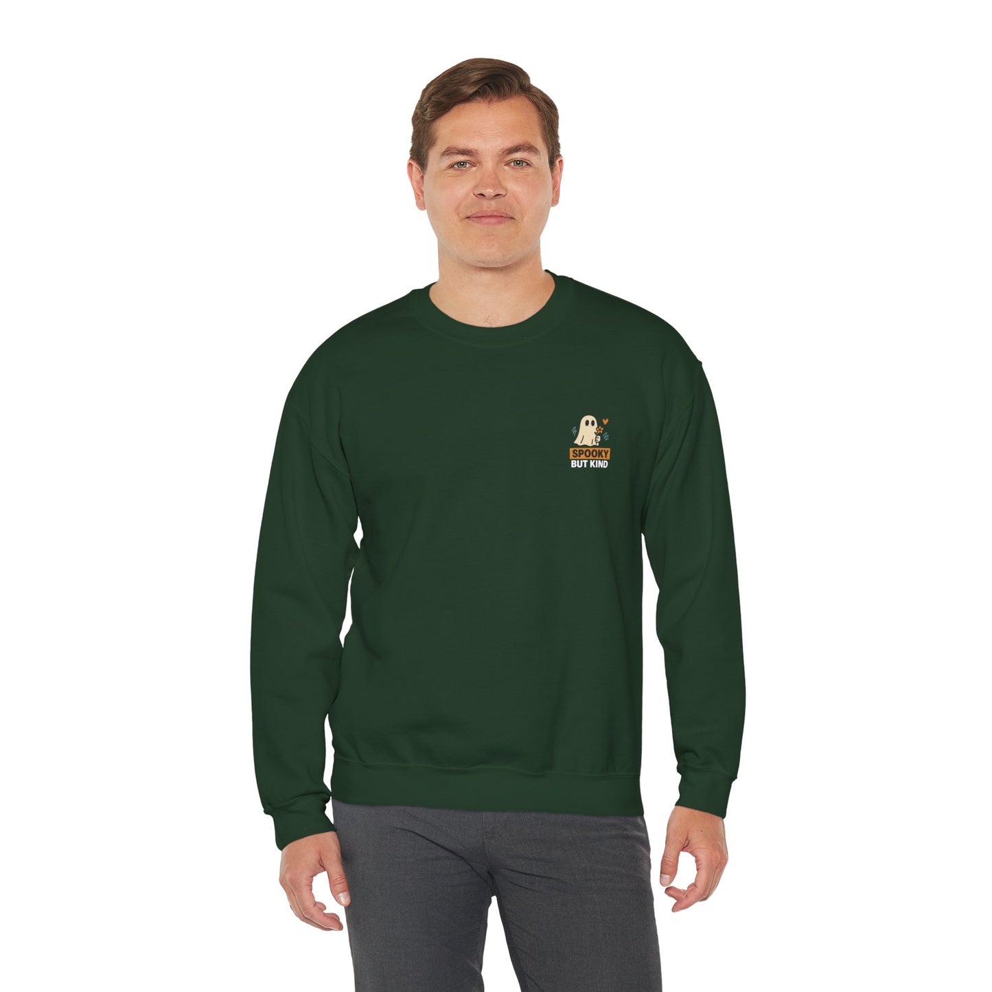 Spooky But Kind Crewneck Retro Sweatshirt