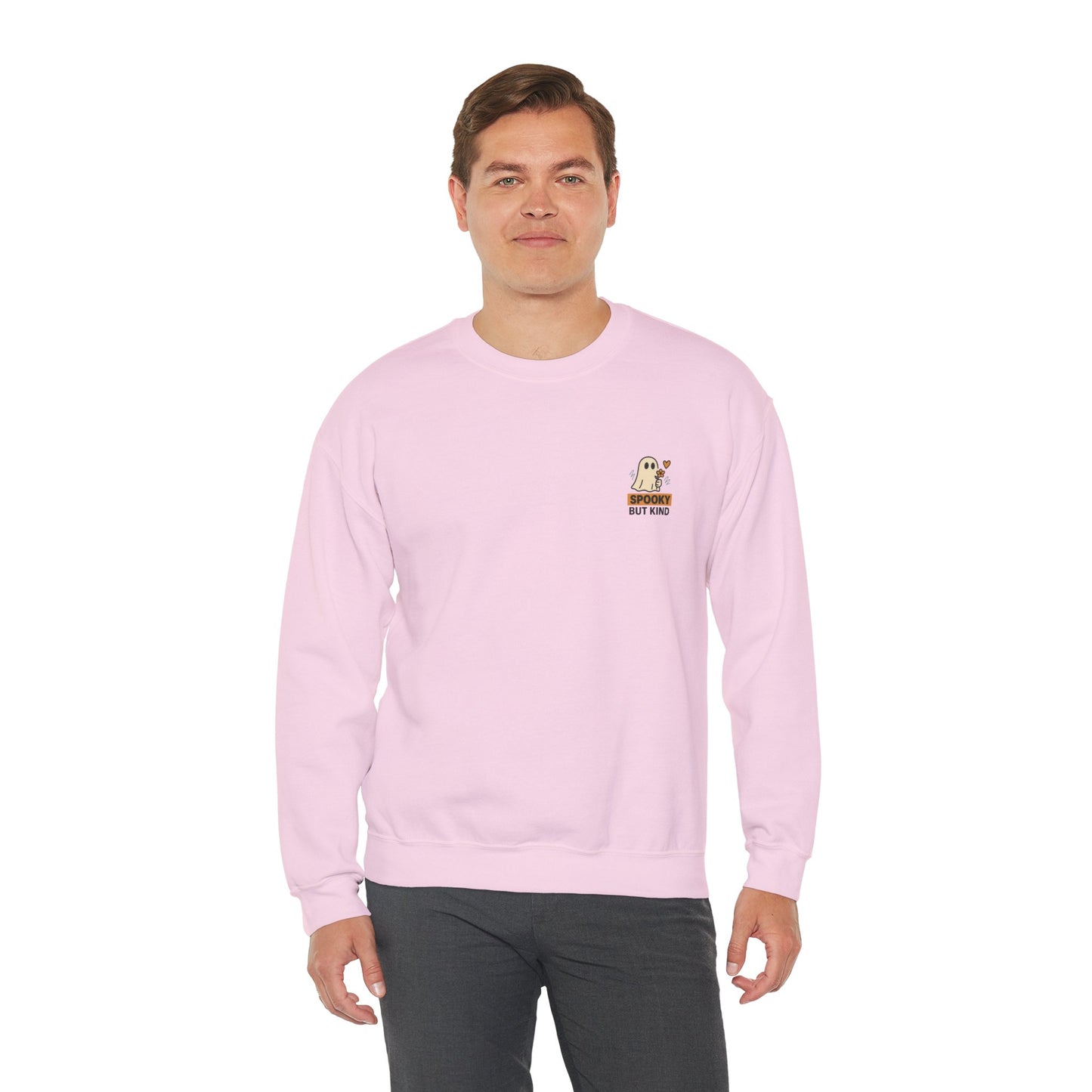 Spooky But Kind Crewneck Retro Sweatshirt
