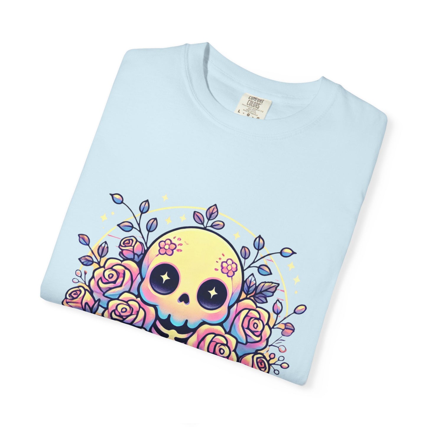 Kawaii Pastel Skull & Roses T-Shirt