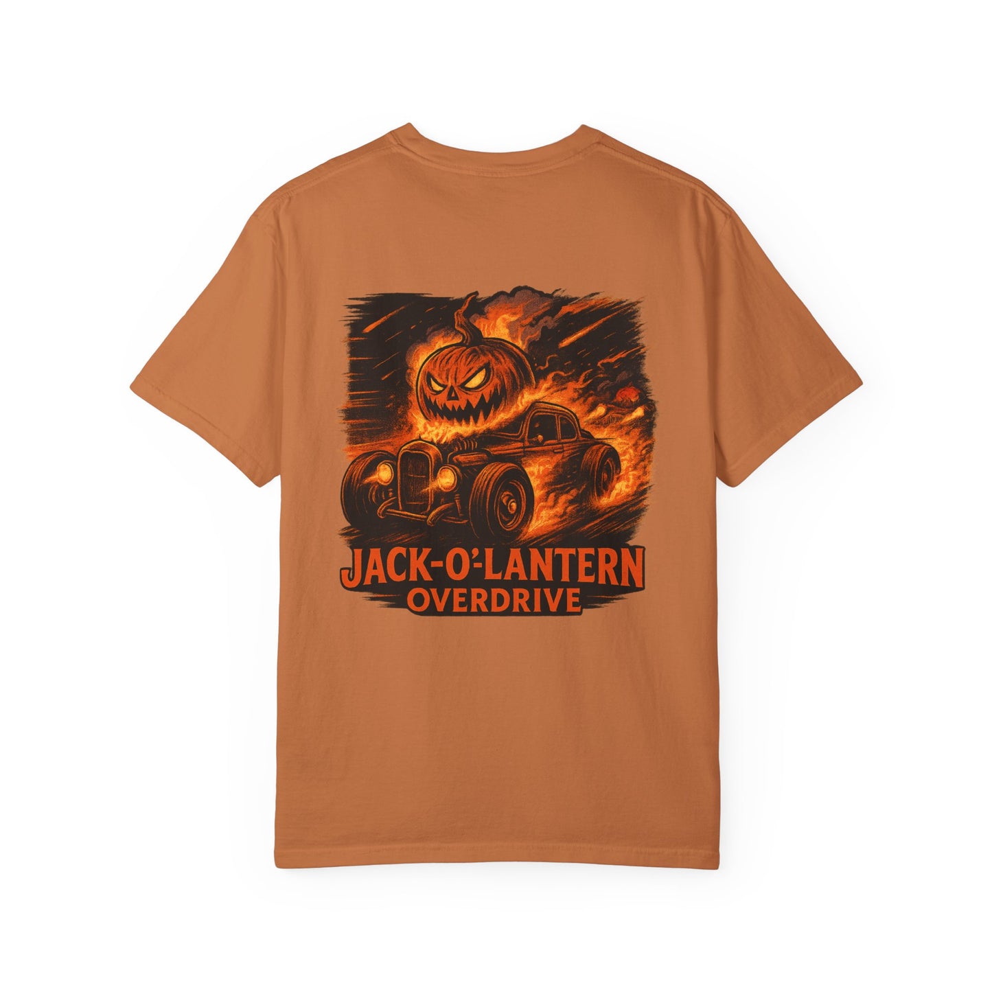 Jack-O-Lantern Overdrive Vintage Hot Rod Pumpkin T-Shirt