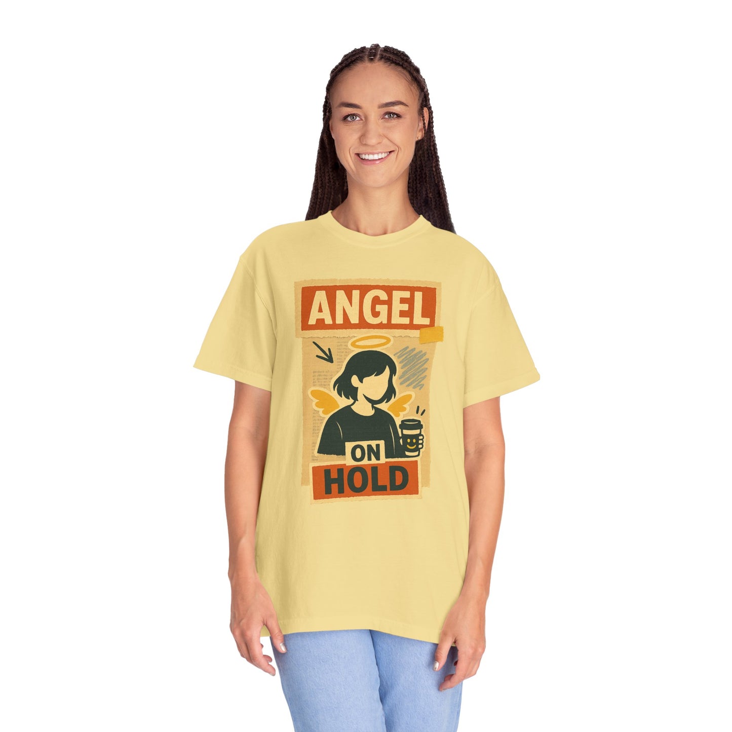 Angel on Hold Kawaii Style T-Shirt