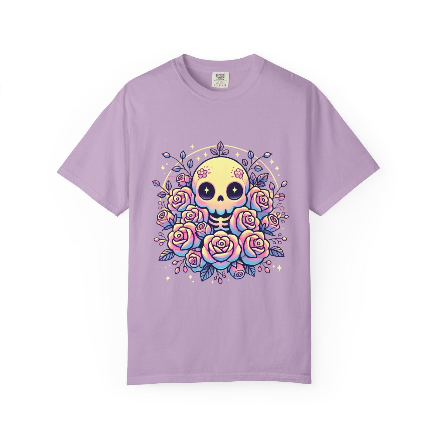 Kawaii Pastel Skull & Roses T-Shirt