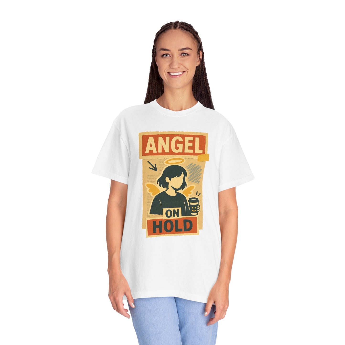 Angel on Hold Kawaii Style T-Shirt