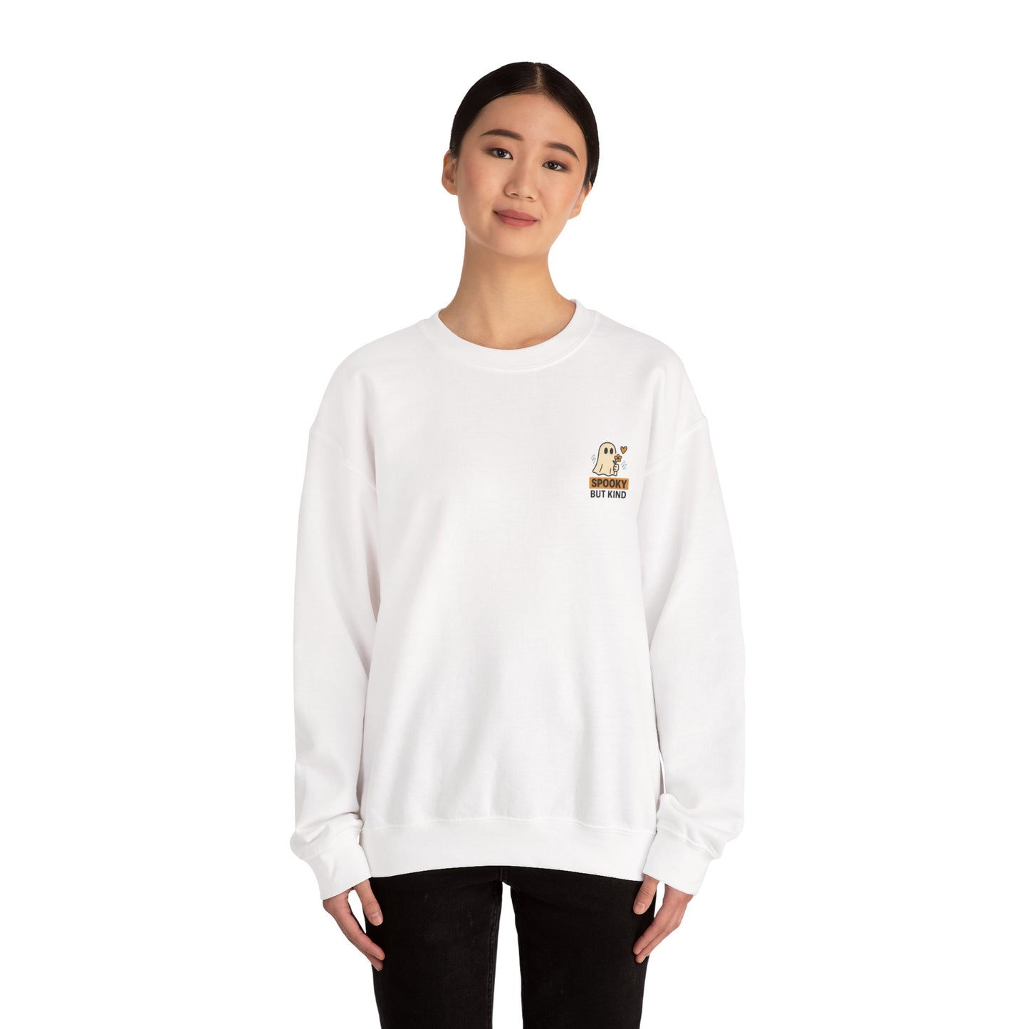 Spooky But Kind Crewneck Retro Sweatshirt