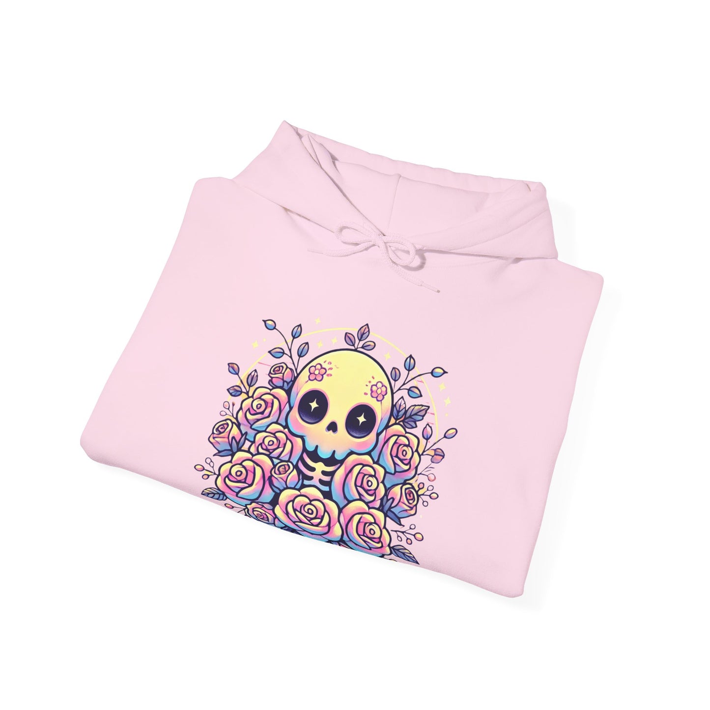 Kawaii Skull and Roses - Pastel Goth Hoodie