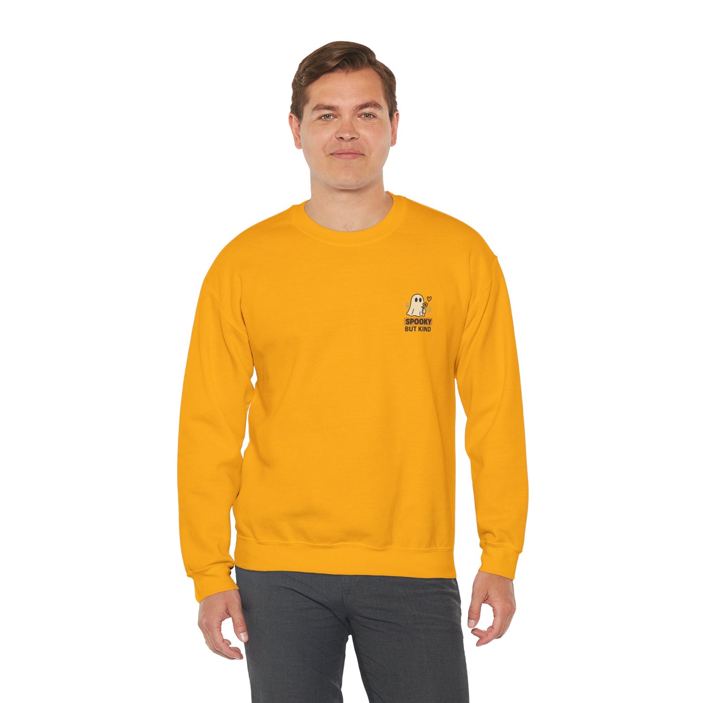 Spooky But Kind Crewneck Retro Sweatshirt