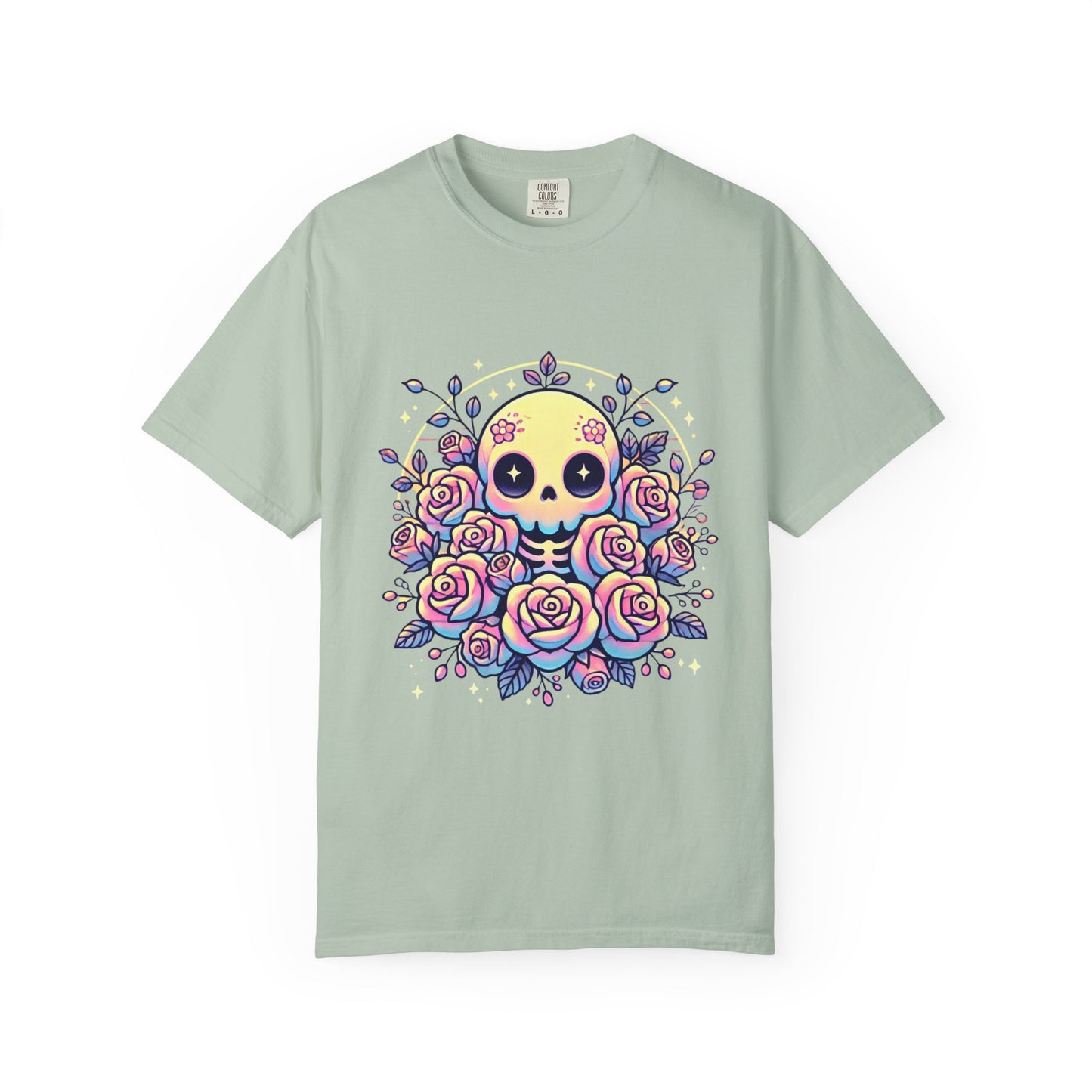 Kawaii Pastel Skull & Roses T-Shirt
