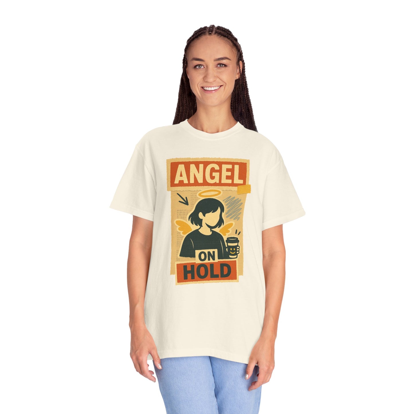 Angel on Hold Kawaii Style T-Shirt