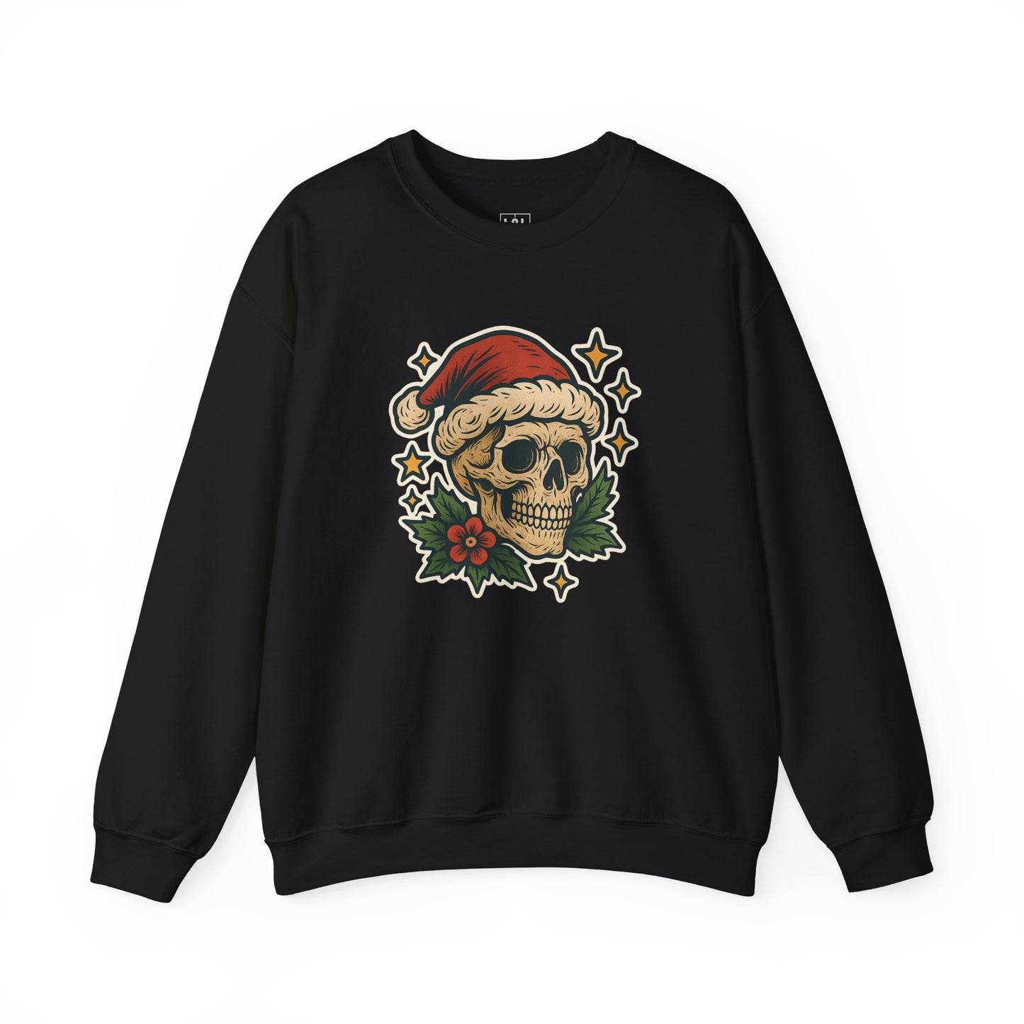 Santa Skull Christmas Floral Sweatshirt