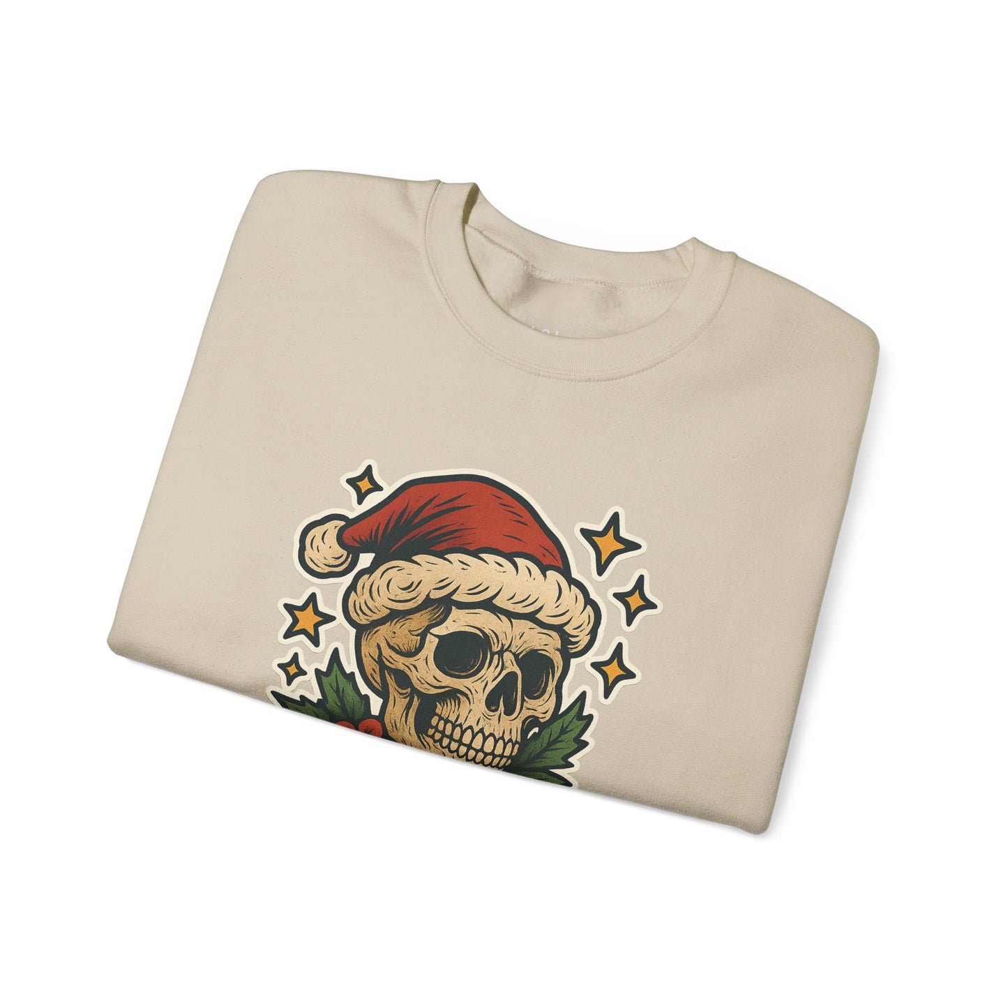 Santa Skull Christmas Floral Sweatshirt