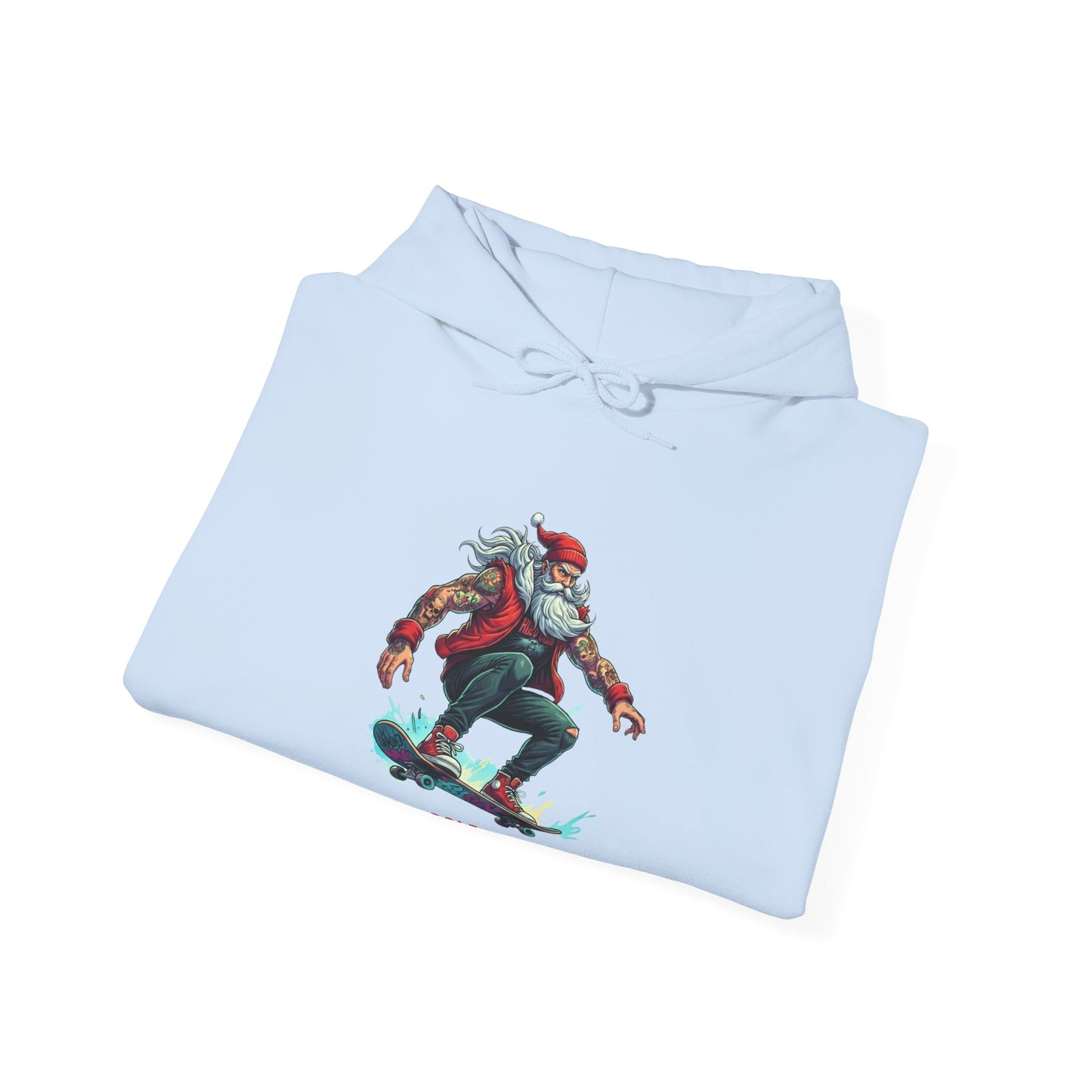 Retro Santa North Pole Skate Club Christmas Hoodie