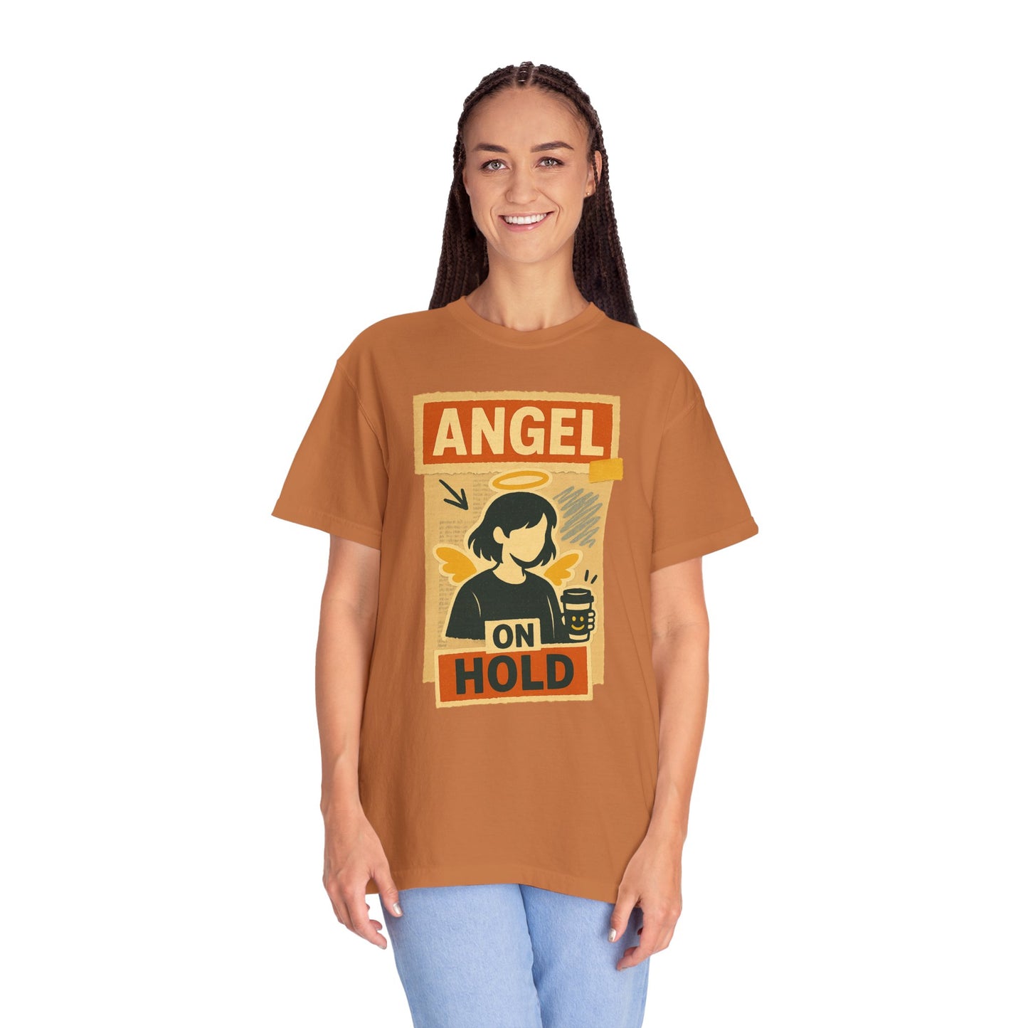 Angel on Hold Kawaii Style T-Shirt