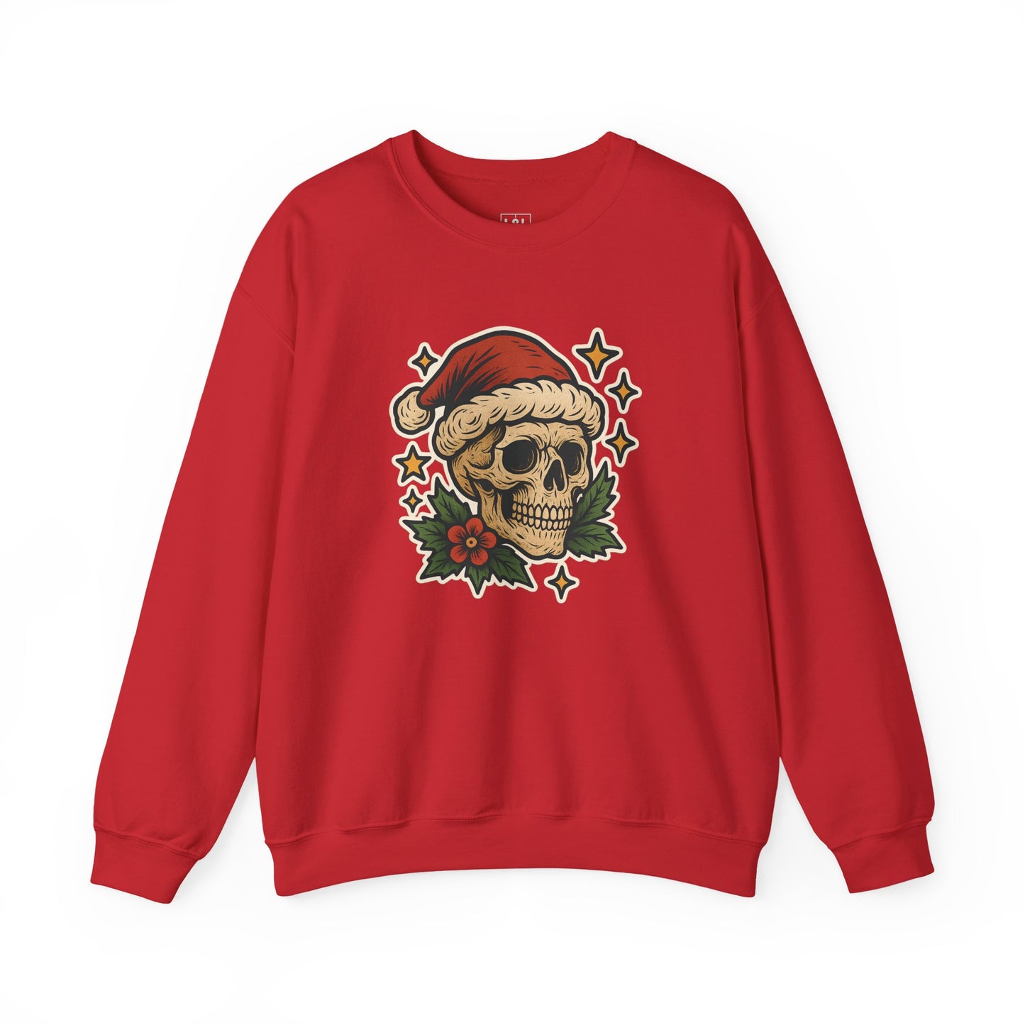 Santa Skull Christmas Floral Sweatshirt