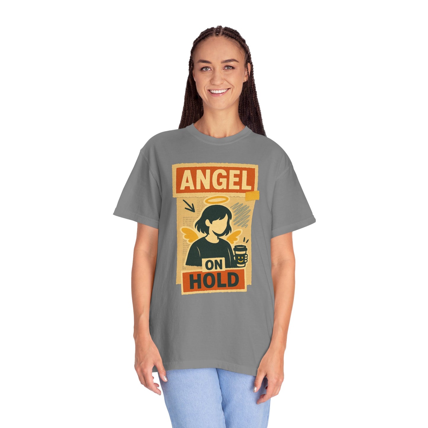 Angel on Hold Kawaii Style T-Shirt