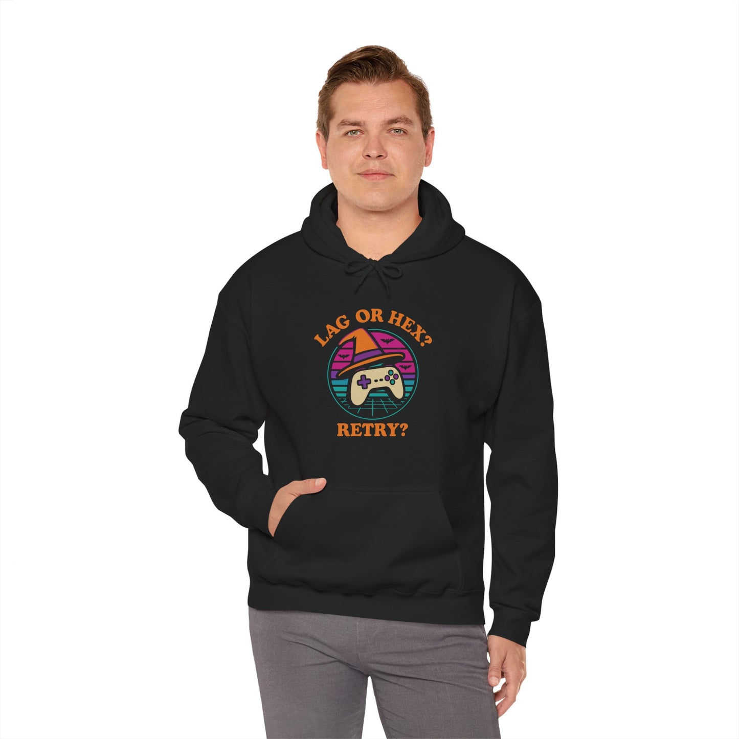 Retro Gamer Lag or Hex? Retry Hoodie