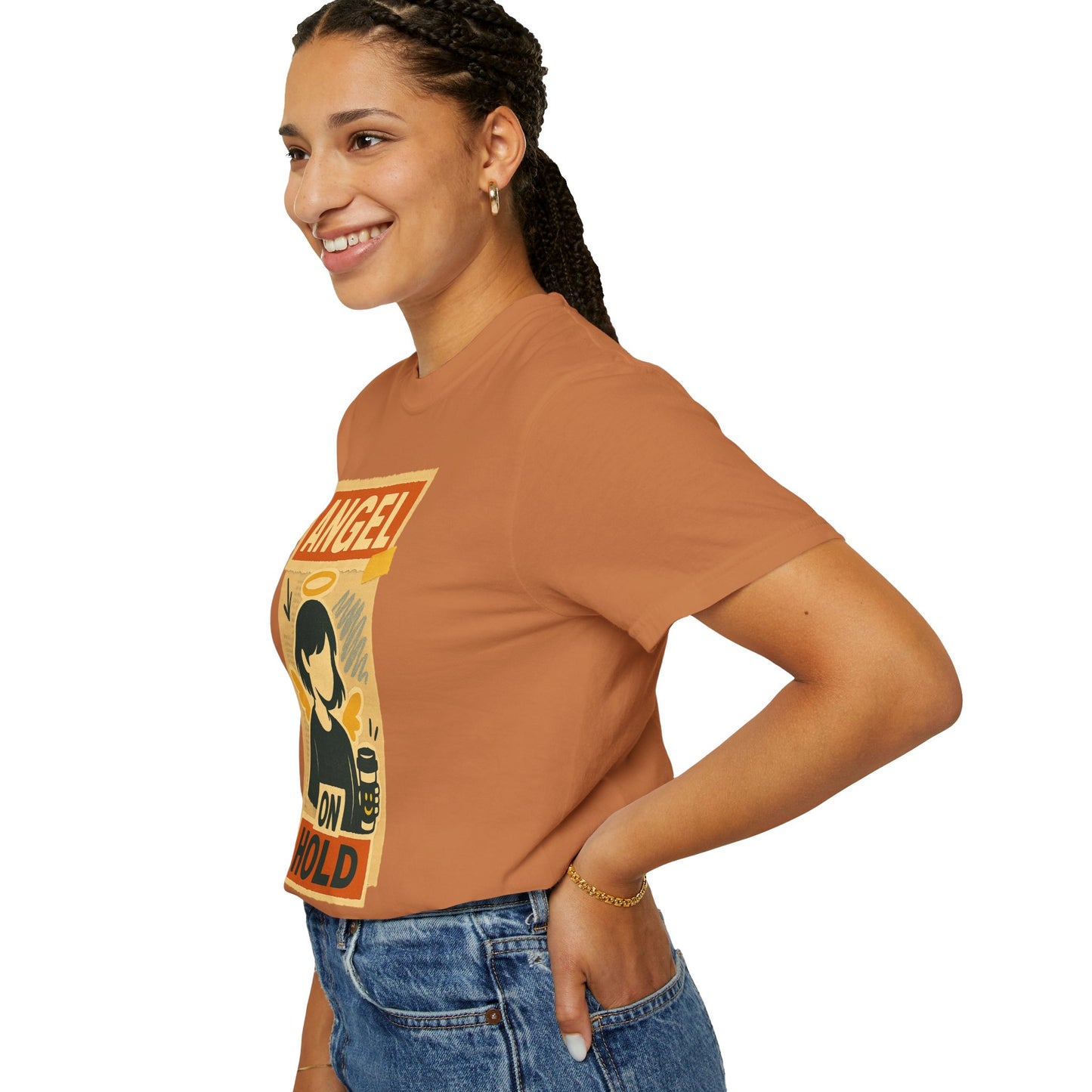 Angel on Hold Kawaii Style T-Shirt