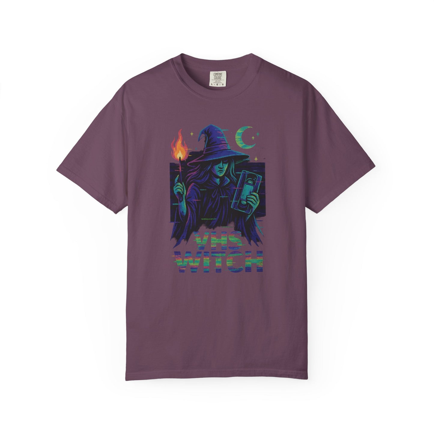90s Glitch VHS Witch T-Shirt