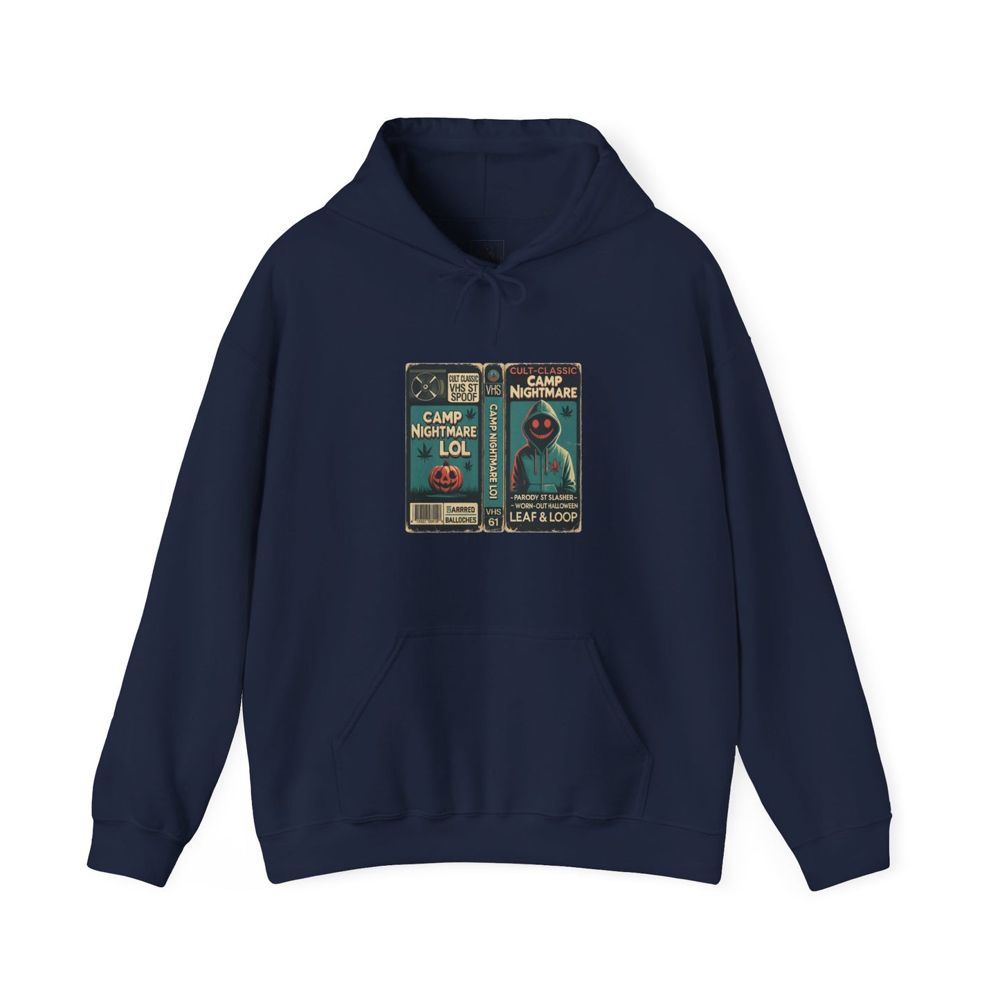 Retro 80s Cult Slasher Camp Nightmare VHS Horror Hoodie