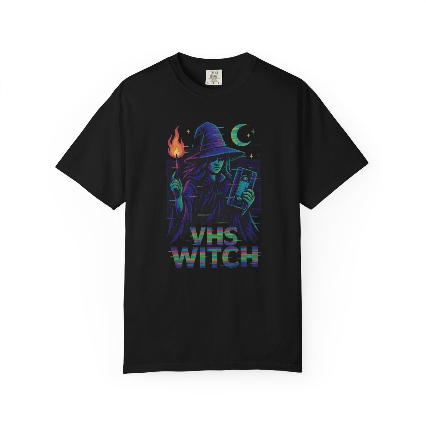 90s Glitch VHS Witch T-Shirt