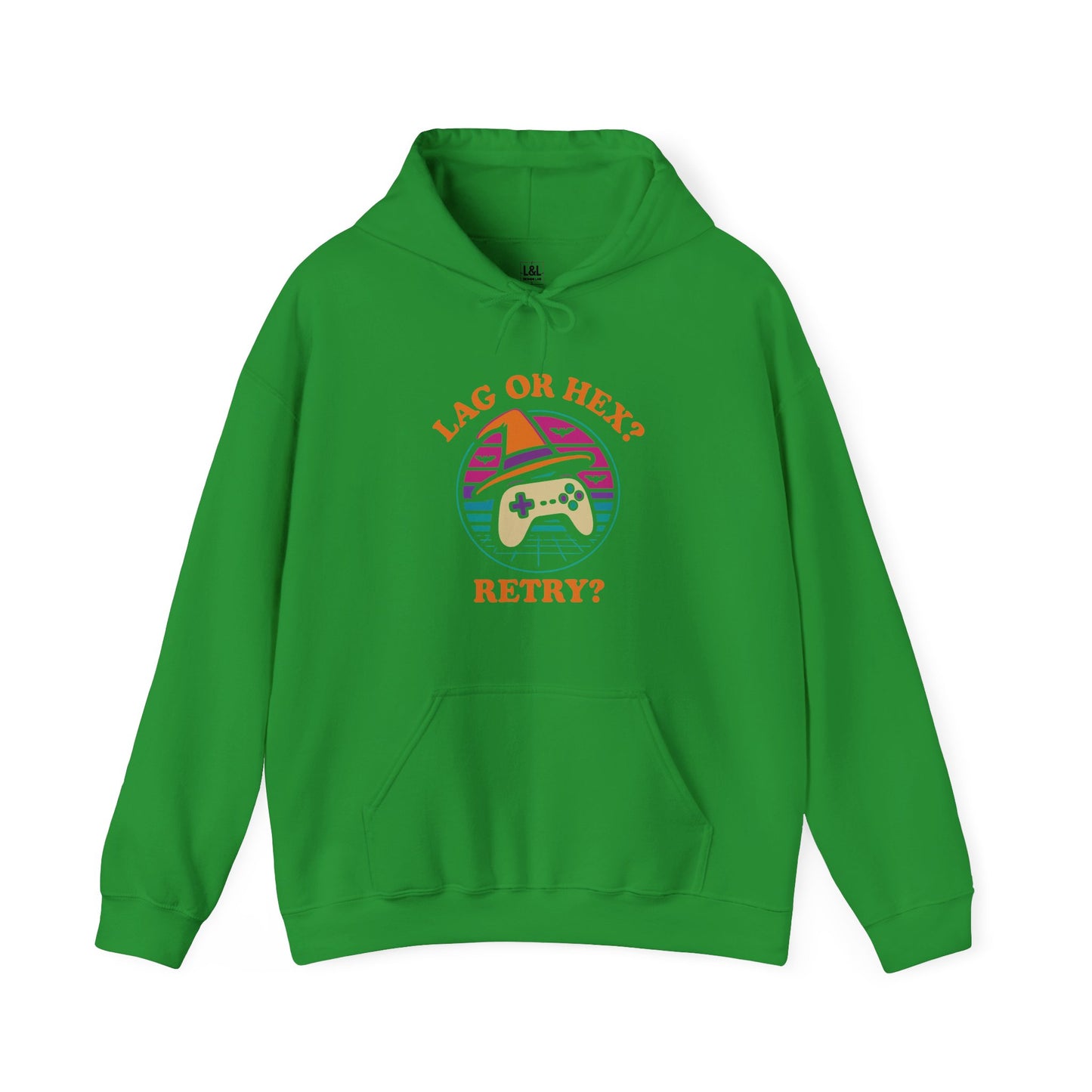 Retro Gamer Lag or Hex? Retry Hoodie