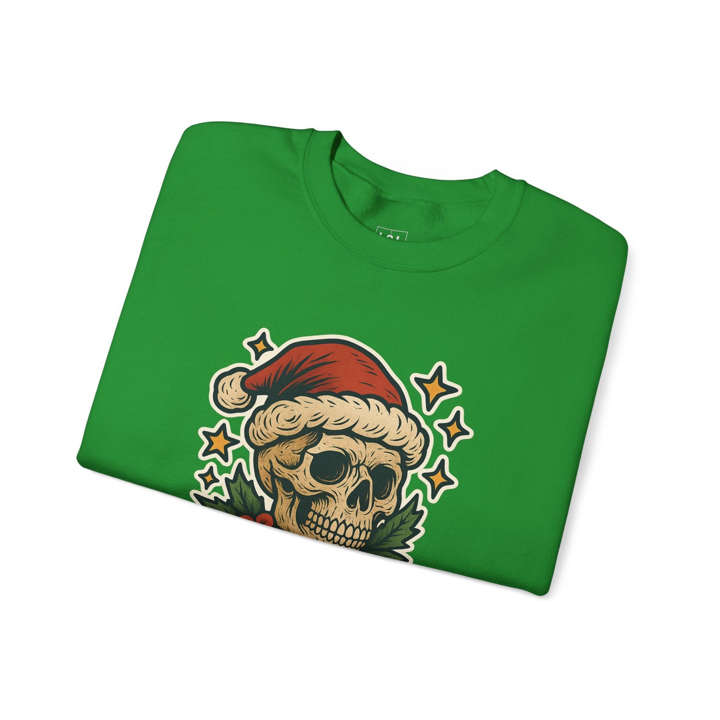 Santa Skull Christmas Floral Sweatshirt