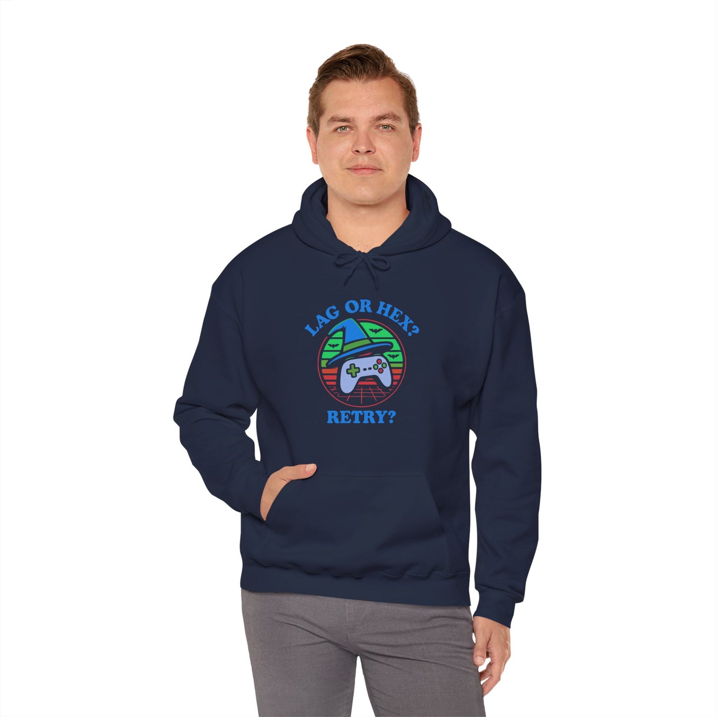 Retro Gamer Lag or Hex? Retry Hoodie