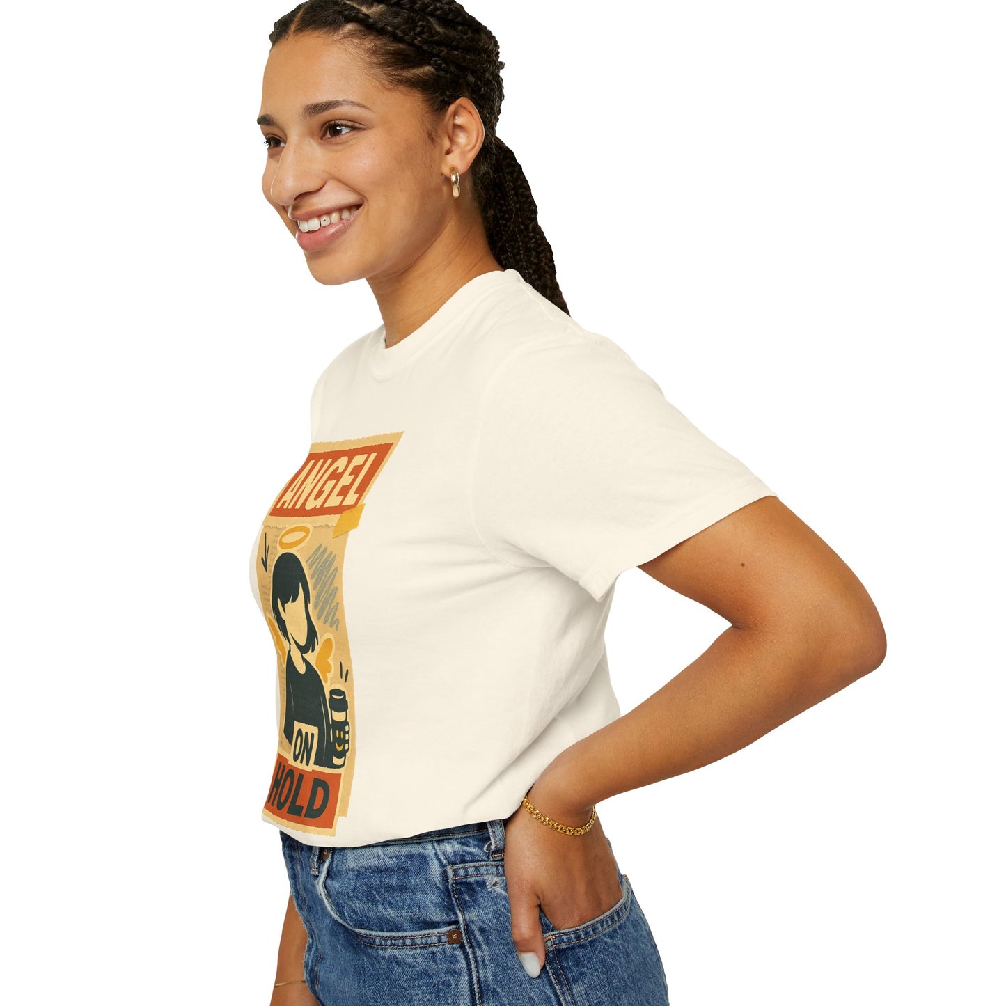 Angel on Hold Kawaii Style T-Shirt