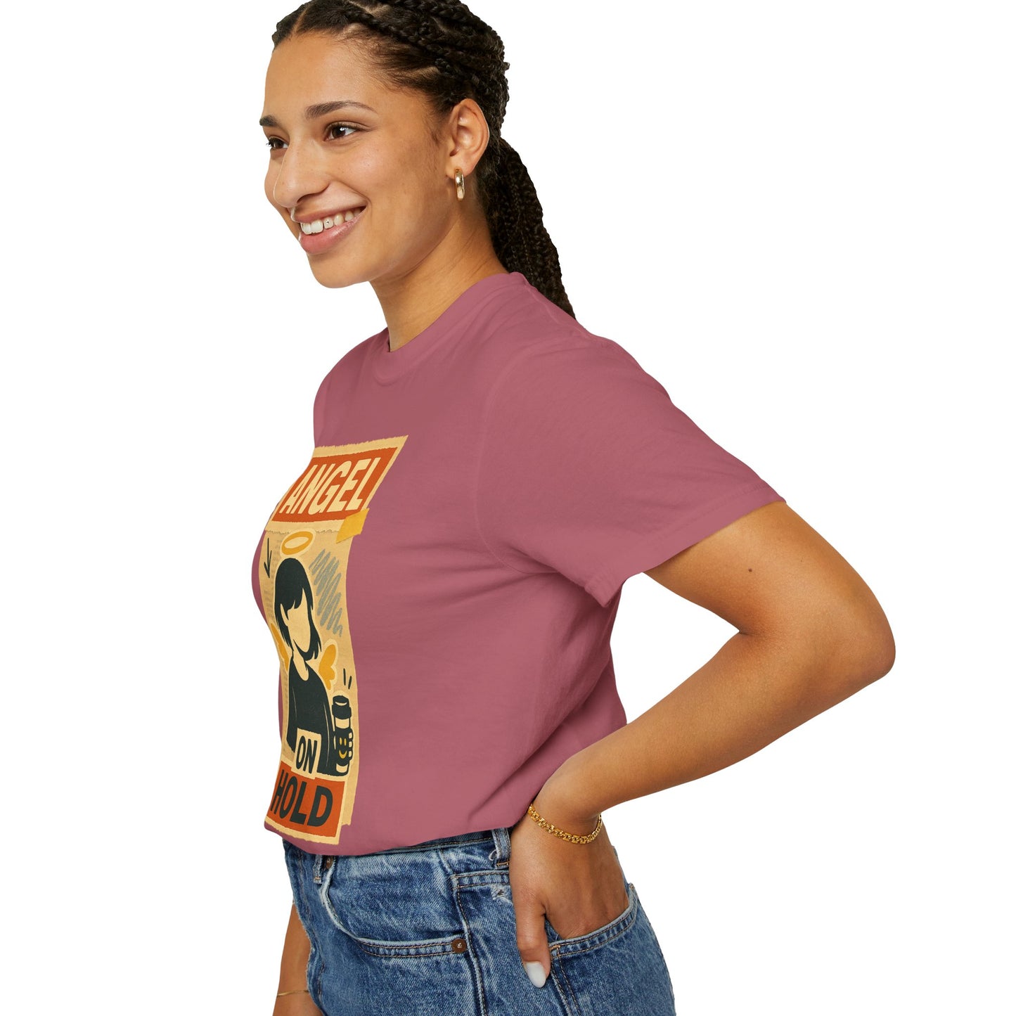 Angel on Hold Kawaii Style T-Shirt