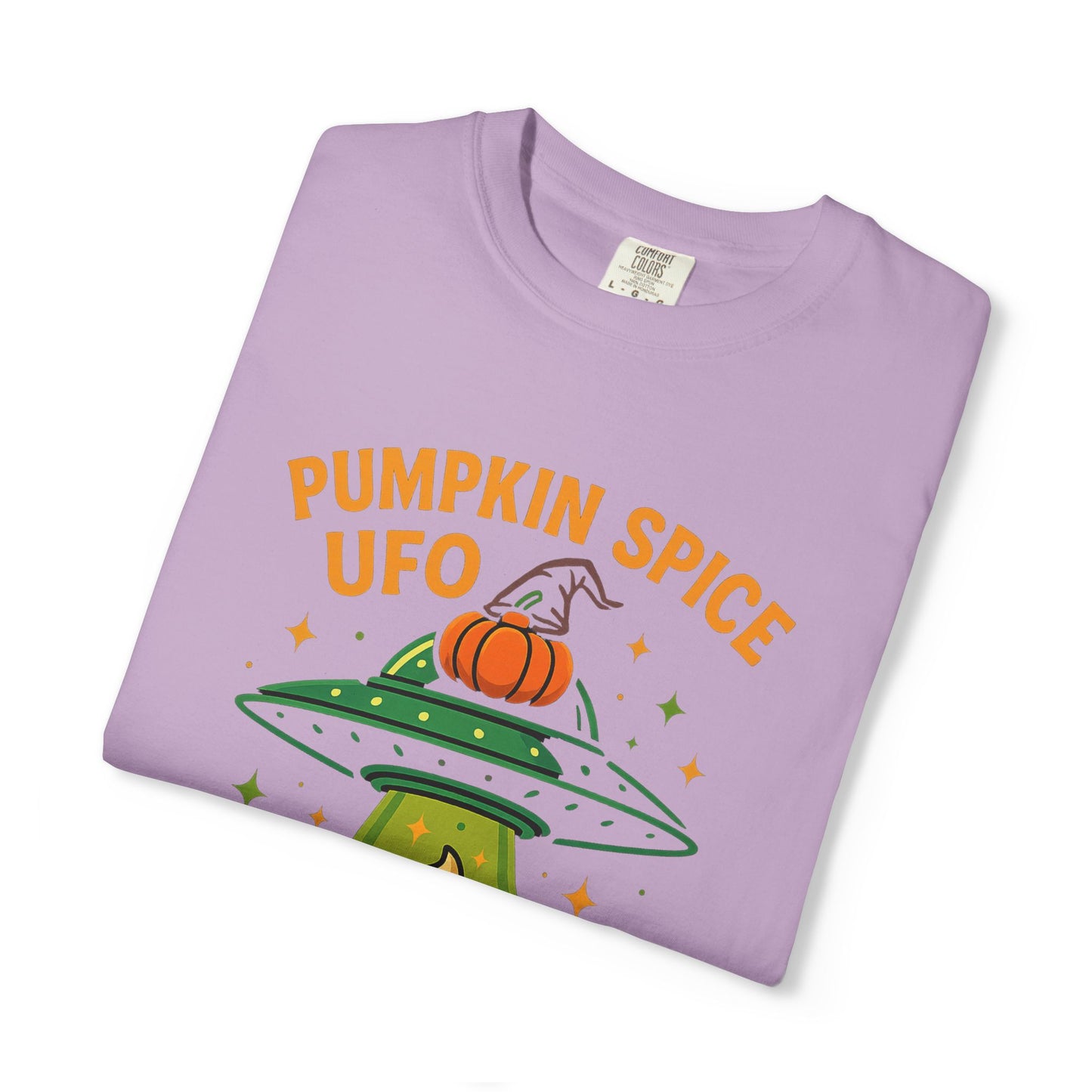 Pumpkin Spice UFO Funny Alien Abduction Coffee T-Shirt